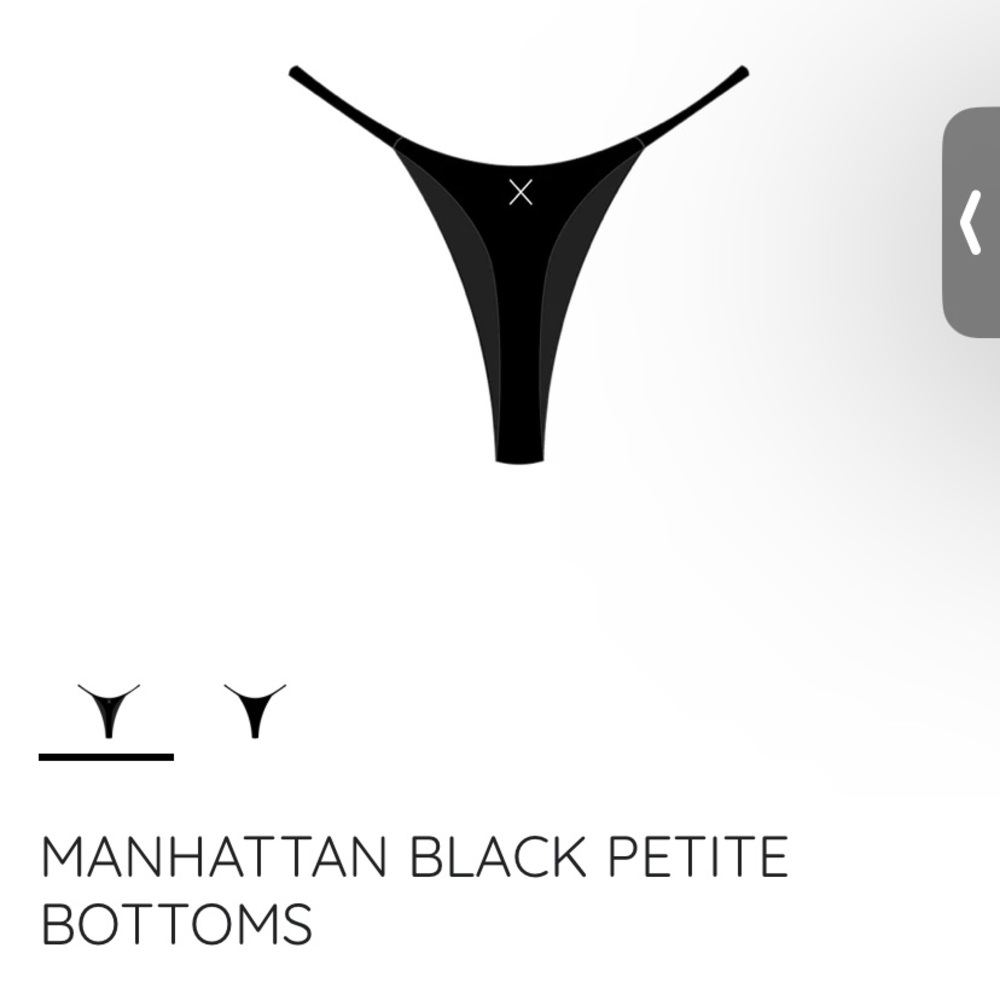 Boutline LA Black Thong Bathing Suit Bottoms